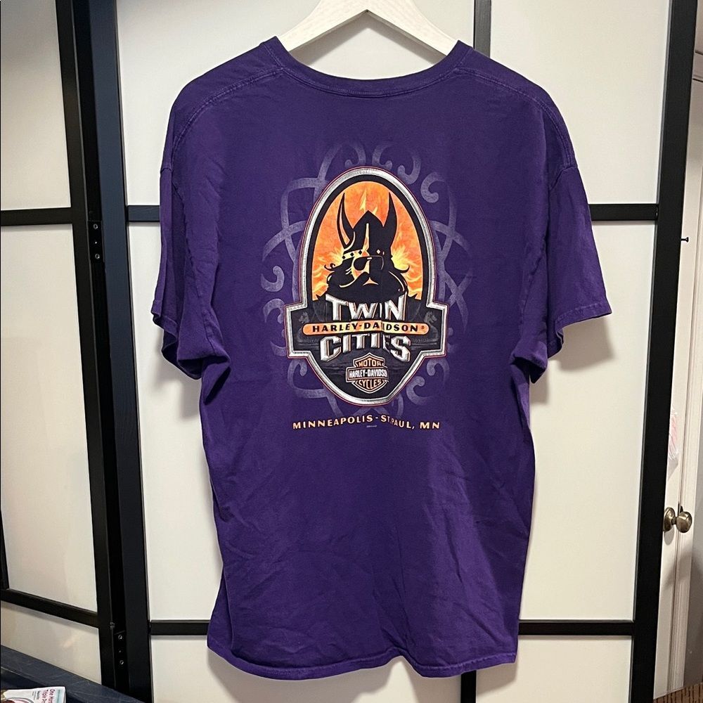 Harley-Davidson 2011 Twin Cities Purple Tee Size XL